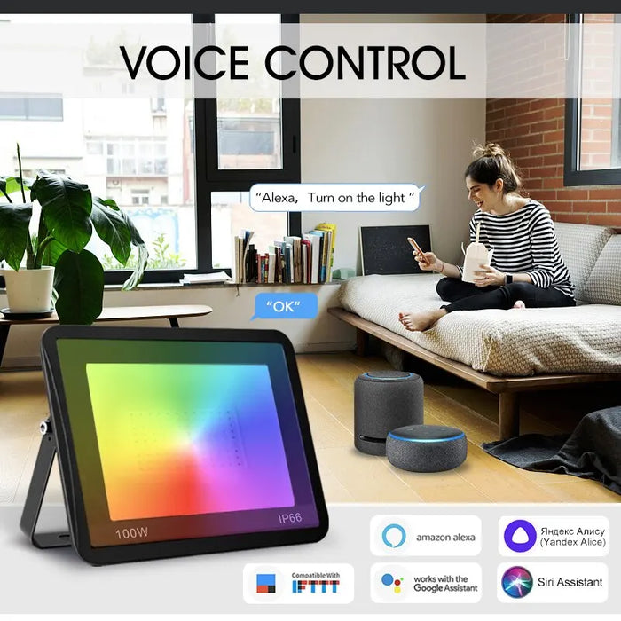 Smart RGB Floodlight for Outdoor Lighting