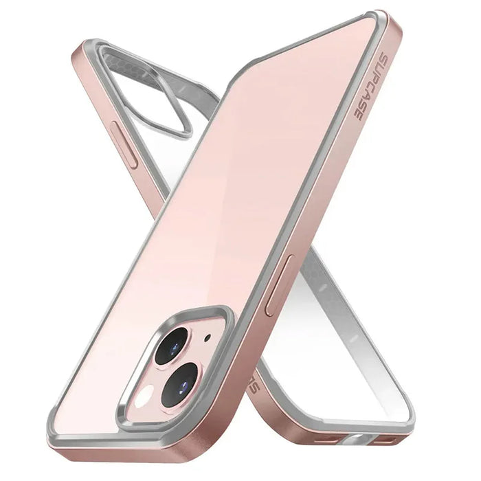 For Iphone 13 6.1 Inch 2021 Release Ub Edge Slim Frame Case With Tpu Inner Bumper & Transparent Back