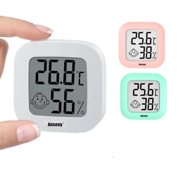 Lcd Digital Thermometer Hygrometer Indoor / Outdoor Temperature & Humidity Meter