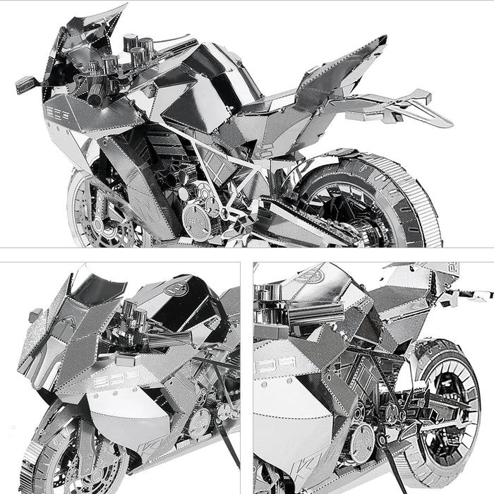 Adult Diy 3D Metal Motorcycle Puzzle Toy