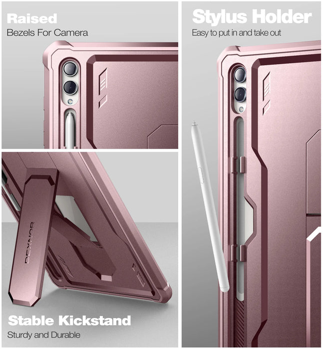 For Samsung Galaxy Tab S9 / S8 / S10 Ultra Heavy Shockproof Full Body Protective Case With Pen Holder Built In Screen Protector