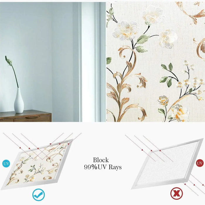 Static Cling Window Film - Privacy Uv Protection Heat Control