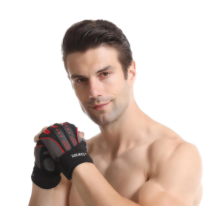 Half Finger Cycling Gloves For Men & Women Shockproof Pad Summer Mtb Bike & Gym Fitness Gloves