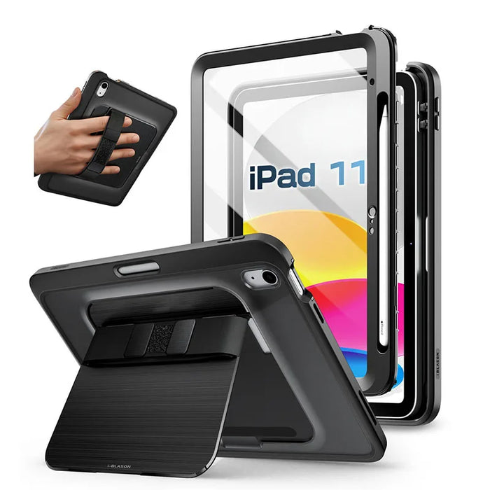 For Ipad 11Th / 10Th Gen 2025 A16 Ub Pro Full-Body Rugged Bumper Protective Case With Screen Protector Pencil Holder
