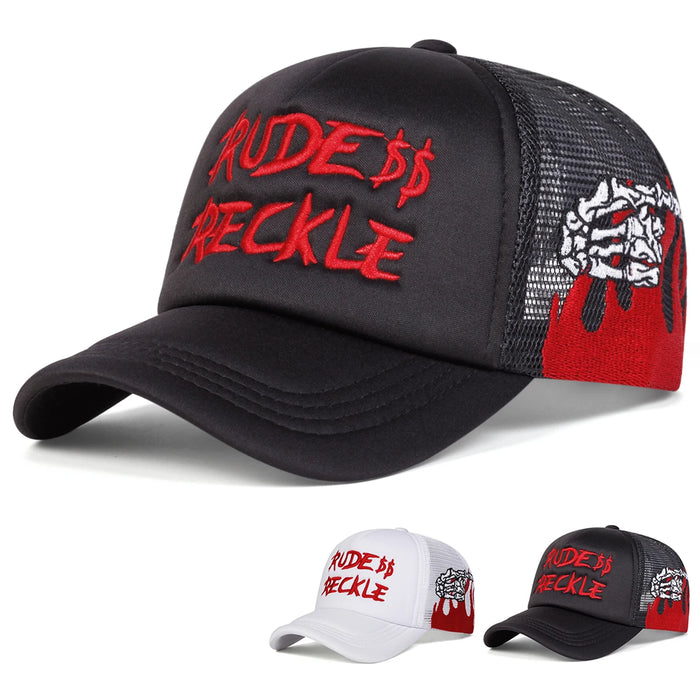 Rude Reckle Embroidered Baseball Cap Unisex Sun Hat
