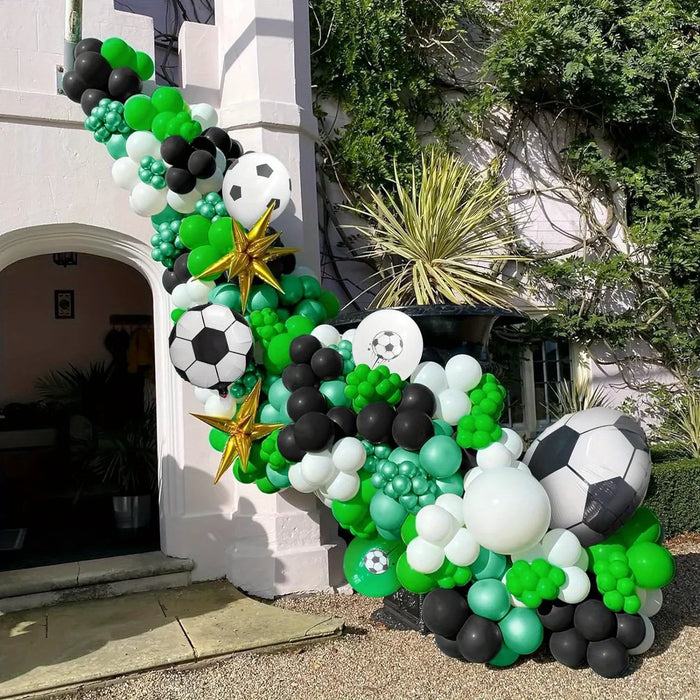 127 / 120Pcs Football Balloon Garland Arch Kit Sports Theme Party Decoration Birthday Decoration Celebration Decoration