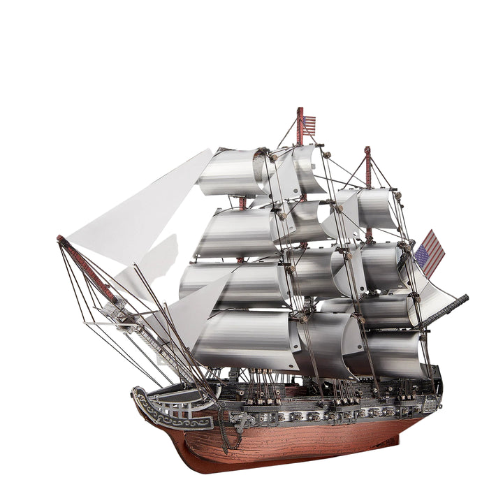 Adult Diy 3D Metal Sailing Frigate Puzzle Kit