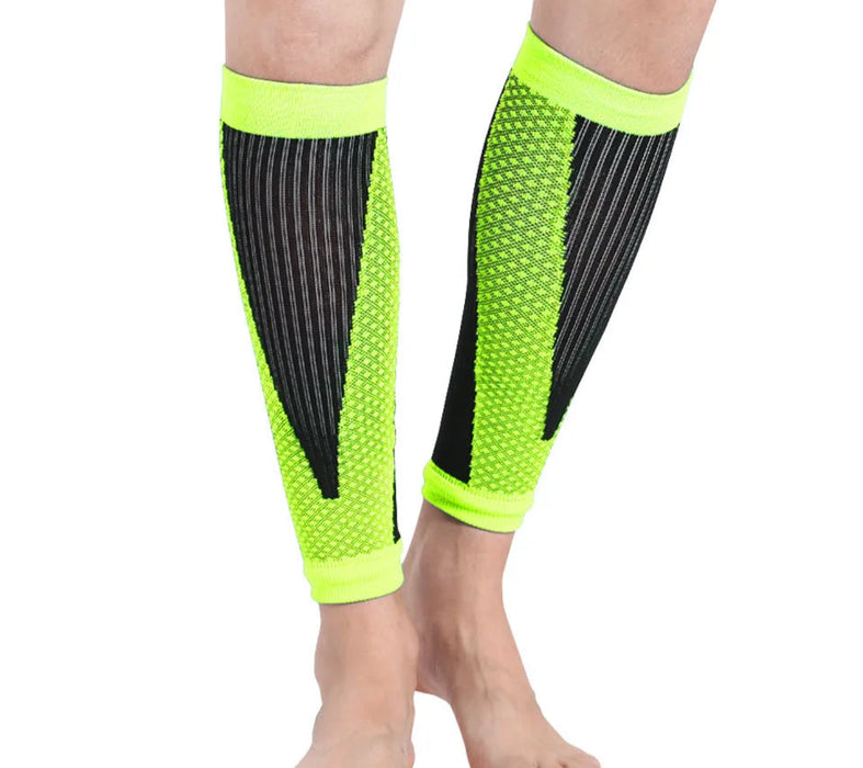 Pair of Compression Shin Guards For Soccer & Sports