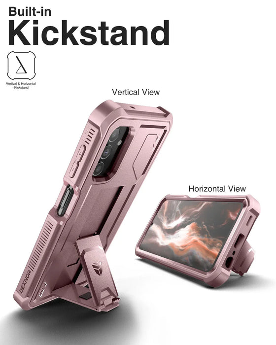 For Samsung Galaxy A13 5G Full Body Bumper Military Grade Armor Shockproof Shell Case Built In Screen Protector Kickstand