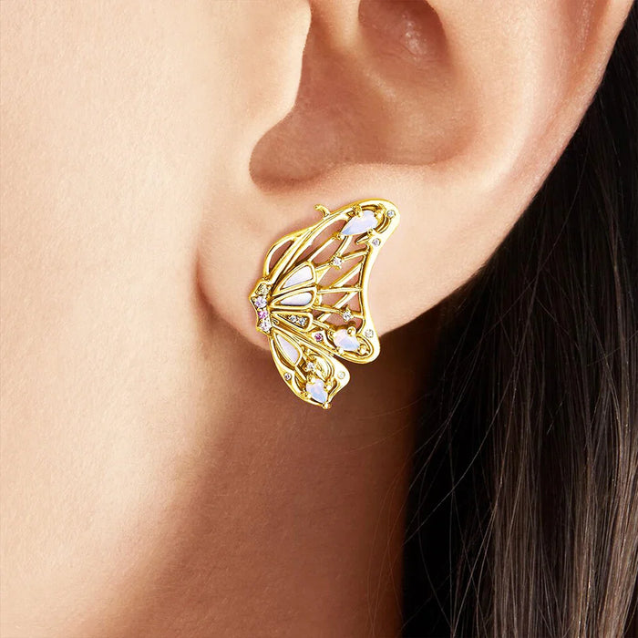 925 Sterling Silver Boho Butterfly Earrings