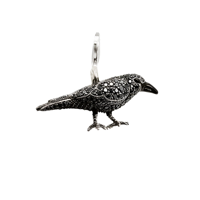 925 Sterling Silver Black Raven Pendant Fashion Jewelry For Men & Women