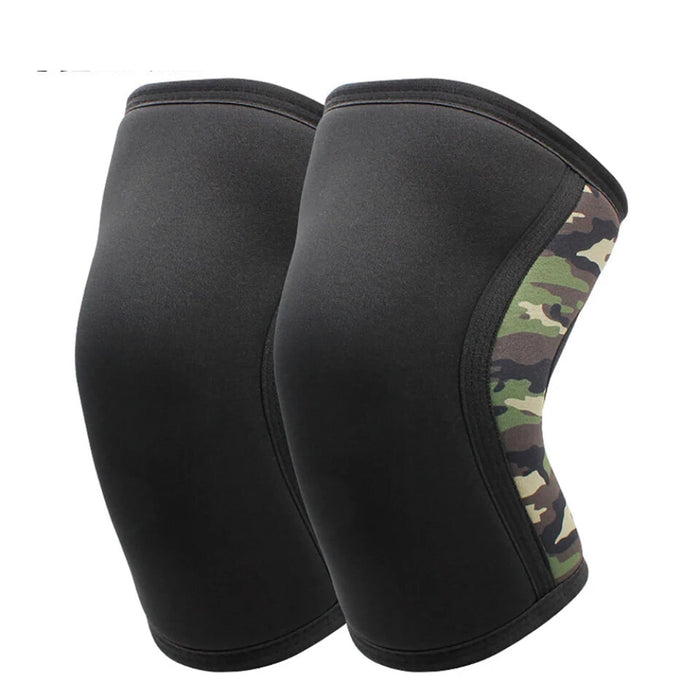 Pair of 7Mm Knee Sleeves For Squats Weightlifting & Powerlifting Compression Support For Lifting