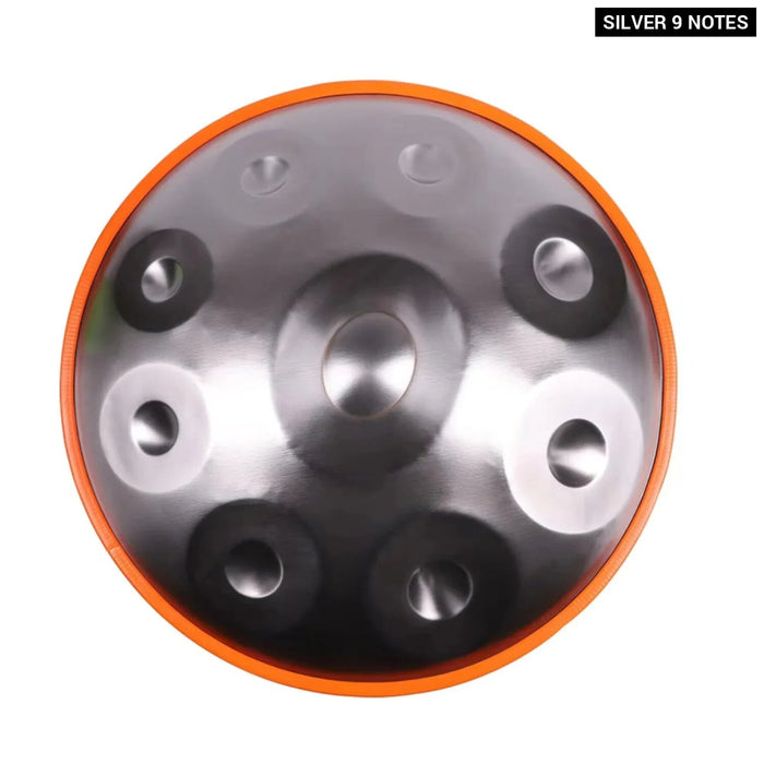 432Hz 10 9 Notes 22 Inch Golden Steel Tongue Handpan Drum For Yoga Meditation