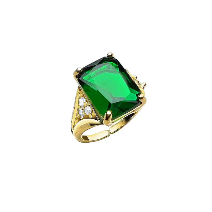 925 Sterling Silver Timeless Elegance Cocktail Ring Pure Fine Jewelry For Women Classic