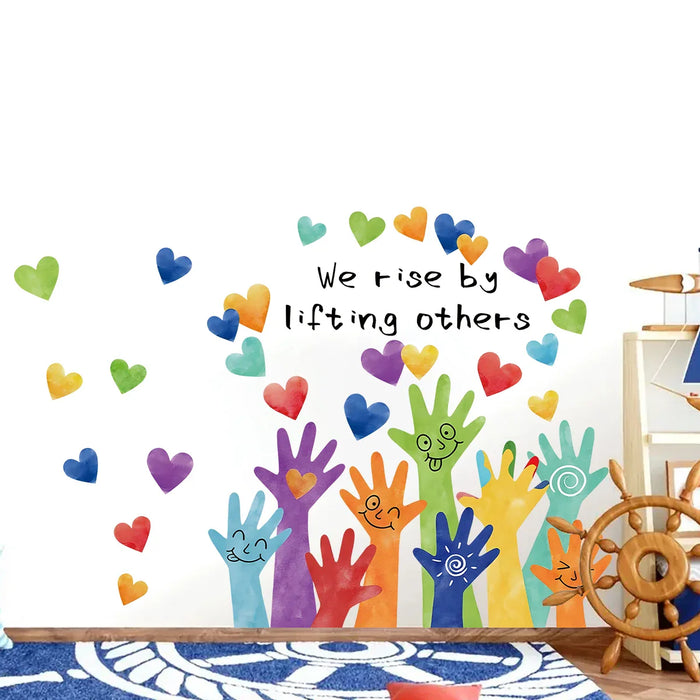 Colourful Love Doodle Wall Stickers For Kids Room Decor