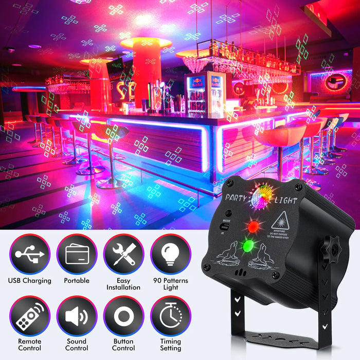 Usb Mini Disco Laser Light Projector