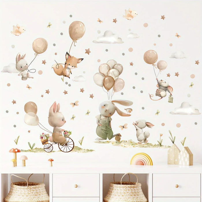 Adorable Animal Wall Stickers For Nursery Decor