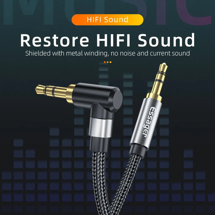 Aux Cable 3.5Mm Jack Audio Cable For Speaker Wire Headphone Car 3.5 Mm Jack Hifi Aux Adapter Cord For Xiaomi Mi Laptop