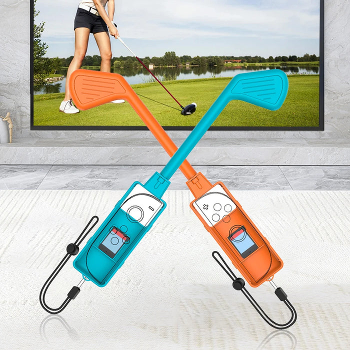 2Pcs Golf Culb For Nintendo Switch 2 Joy-Con Controller Golf Clubs Controller Grip Holder For Switch 2 Golf Game Accessories