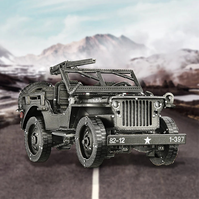 Metal Willys Mb Suv 3D Puzzle Kit For Adults
