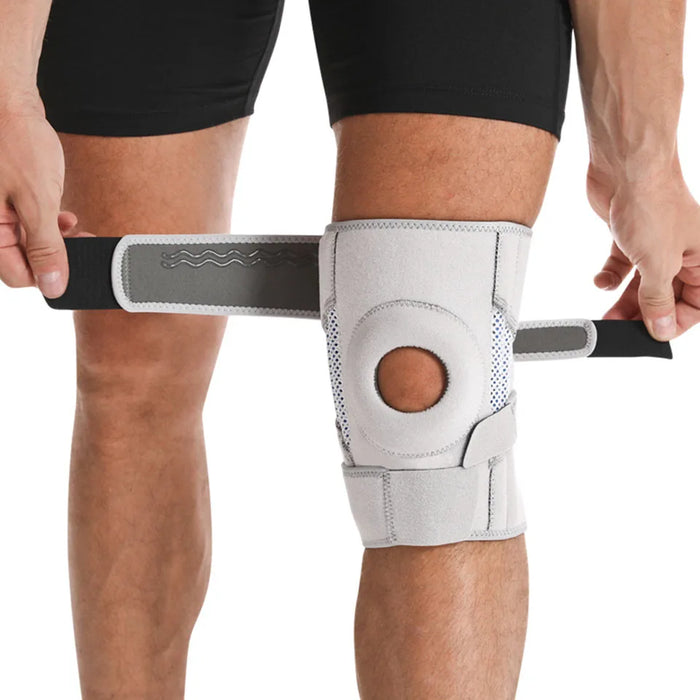 Knee Brace With Side Stabilizers & Gel Pads Pain Relief & Fast Recovery For Men & Women