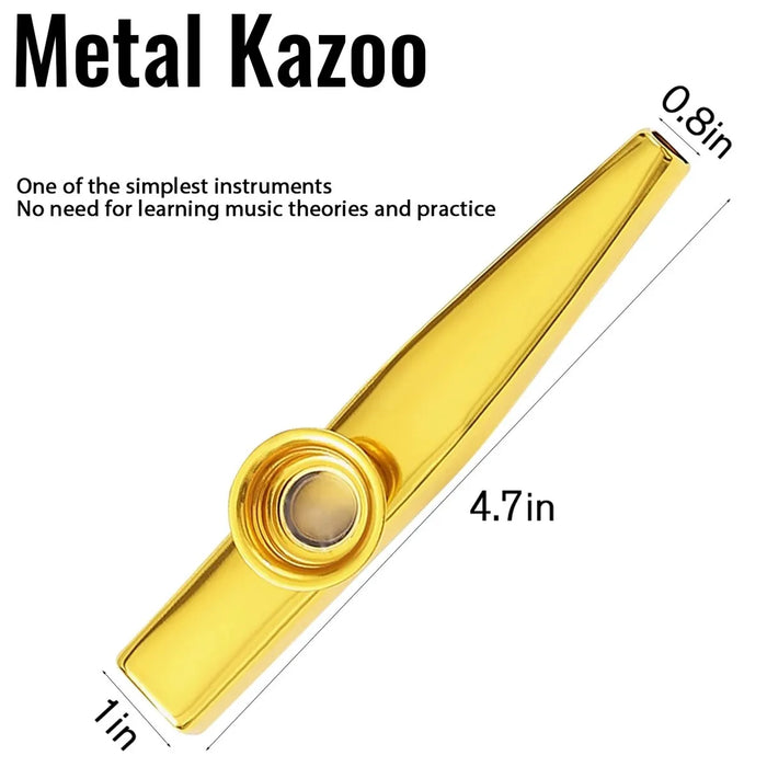 Aluminum Kazoo With Membrane Flute Diaphragm