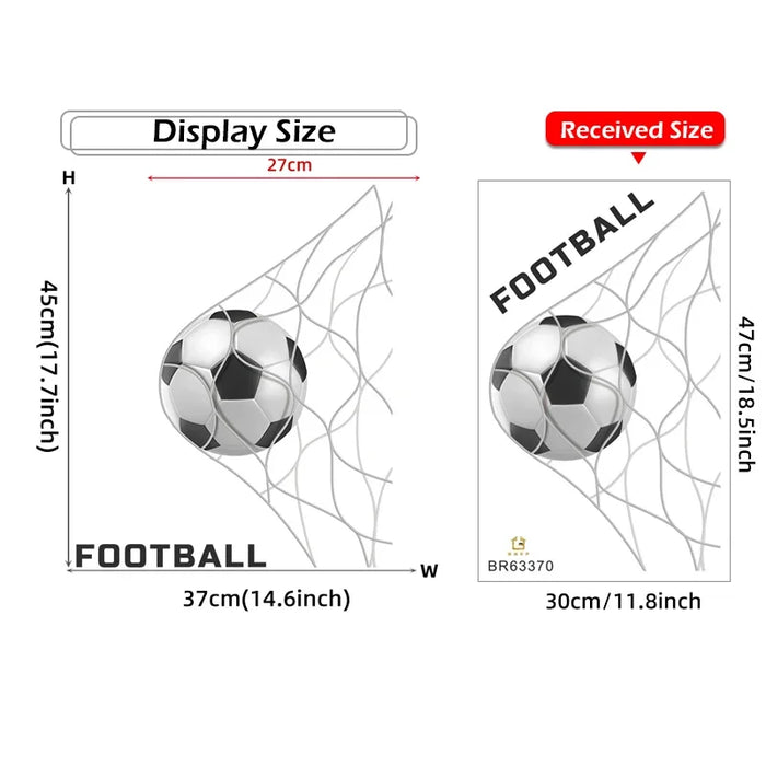 Football Wall Stickers For Kids Room Decor