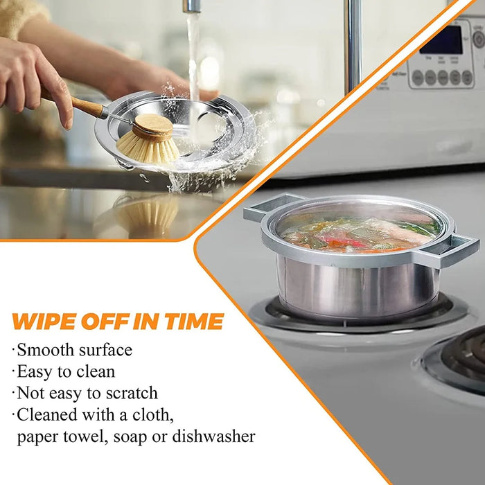 Wb31M20 Wb31M19 Porcelain Drip Pans For - 2 6-Inch And 2 8-Inch Pans 4 Pack Sliver Porcelain