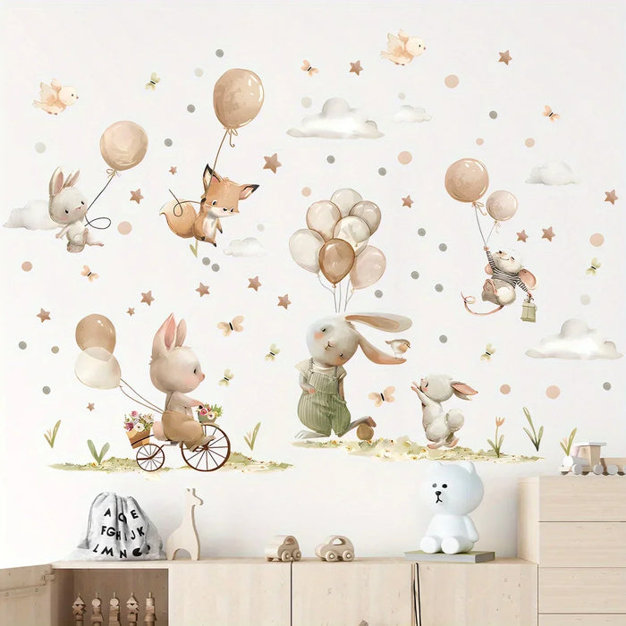 Adorable Animal Wall Stickers For Nursery Decor