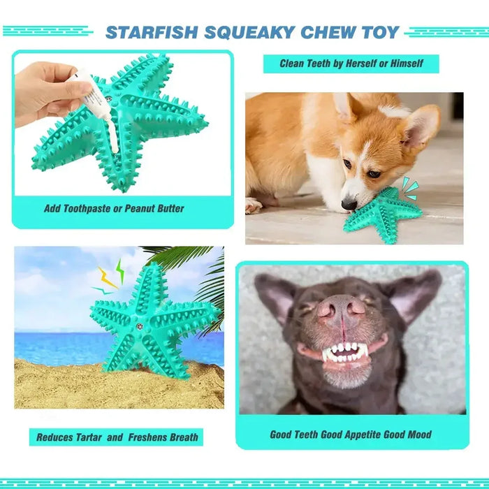 Floating Starfish Dog Chew Toy For Small To Medium Dogs