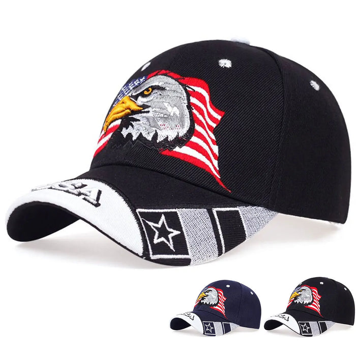 Usa Eagle Embroidered Baseball Cap Adjustable Sun Hat