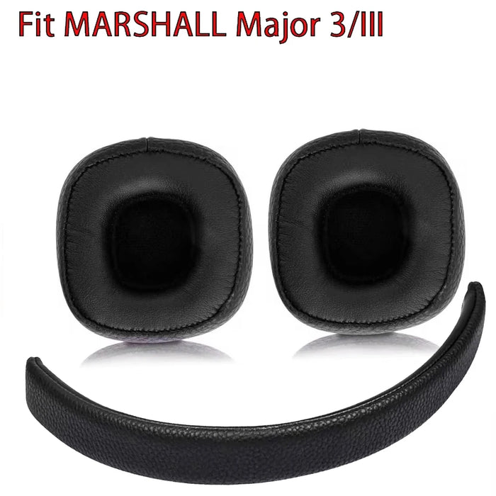 Pair of Protein Leather Ear Pads For Marshall Major 3 Headphones Headband Repair Parts