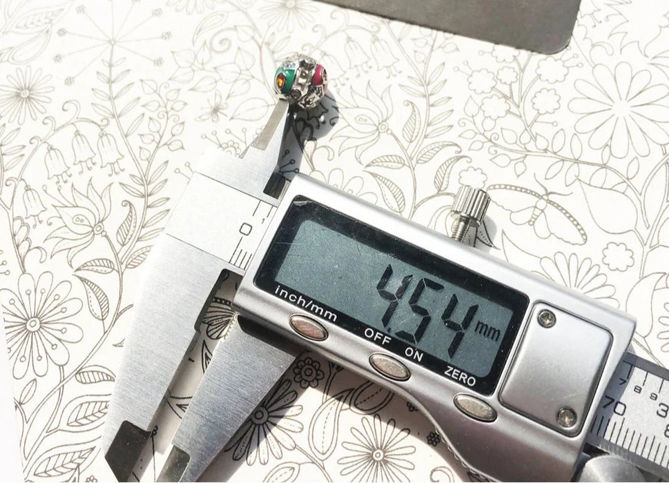 925 Sterling Silver Colourful Beetle Bug Beads Europe Jewelry Accessory For Women & Men