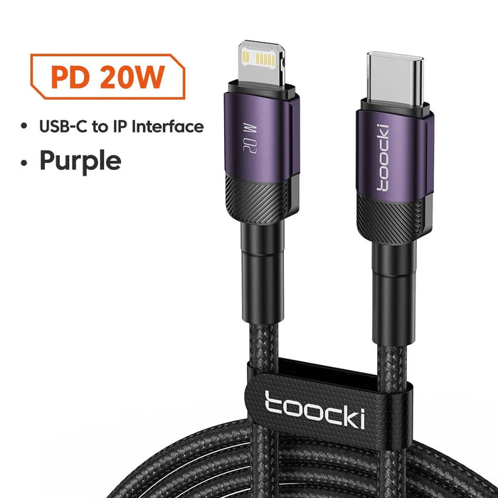 Fast Charging USB C Cable for Iphone and Huawei 1m/2m