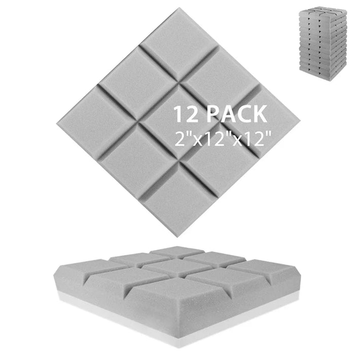 12 Pieces Acoustic Seal For Apartment Doors Soundproofing Foam Panels For Music Studios And Home Insulation