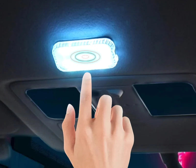 Mini Wireless Led Touch Light For Car Interior Usb Charging