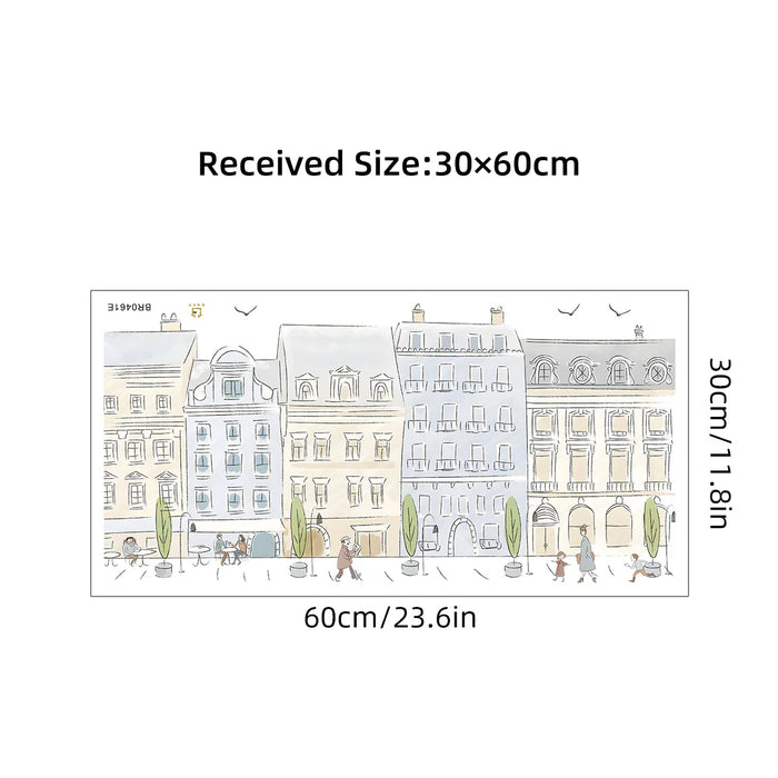 Cartoon City Street Wall Stickers For Home Decor