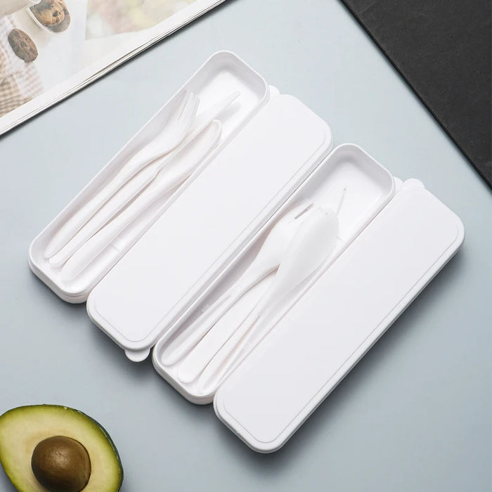 4 Piece Reusable Cutlery Set For Home Kitchen Picnic Camping Travel