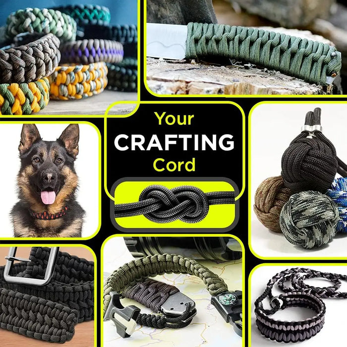 9 Core 650Lb Paracord For Diy Survival Gear
