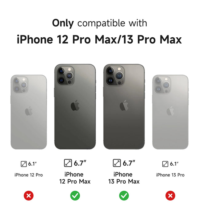 For Iphone 13 / 12 Pro Max Shockproof Bumper Slim Protective Case With Magnetic Camera Slide And Adjustable Kickstand