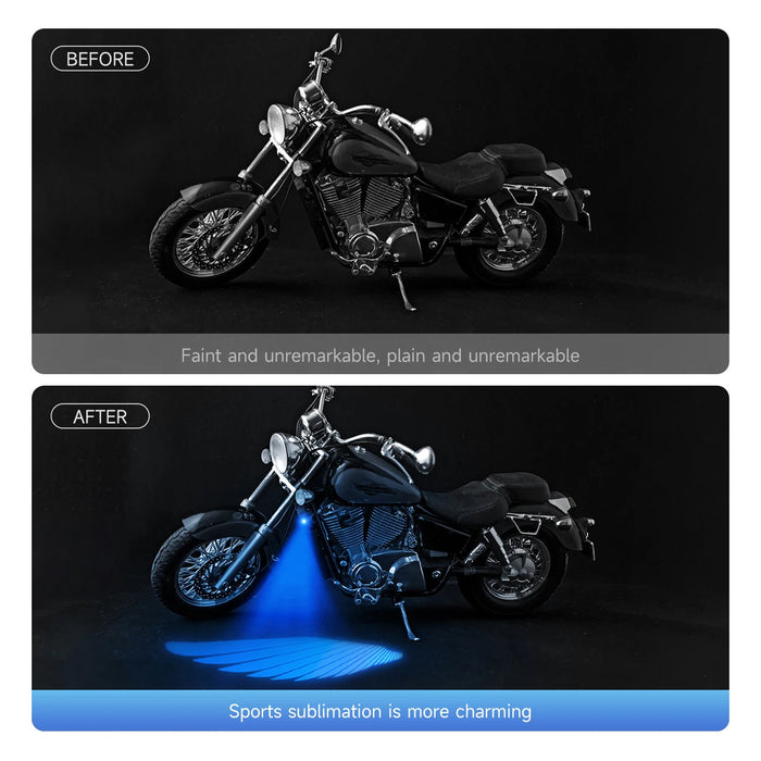Universal Motorcycle Angel Wings Laser Lights 2Pcs