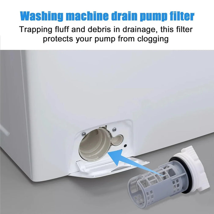 Dc97-16991A Washer Drain Pump Filter Washing Machine Filter Compatible With Samsung Washing Wf42H5000Aw Wf42H5000Aw / A2