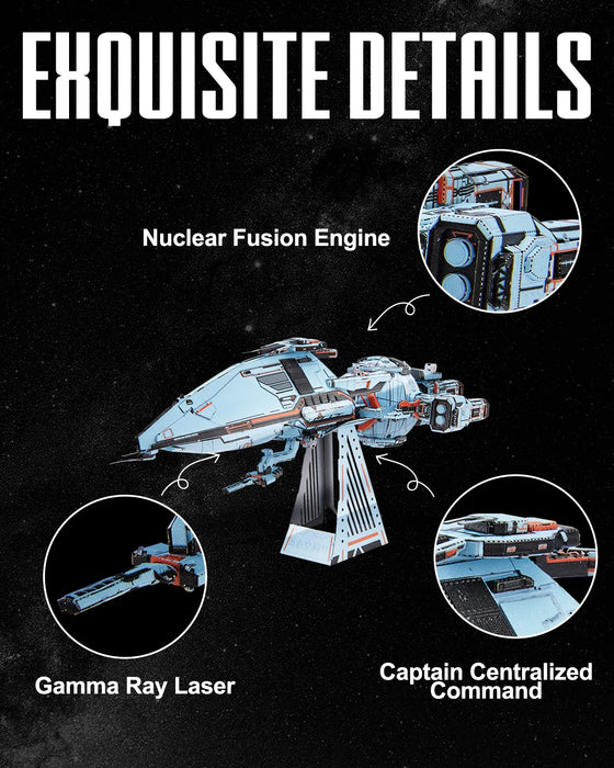 Blue Space 3D Metal Puzzle Kit Diy Craft Gift