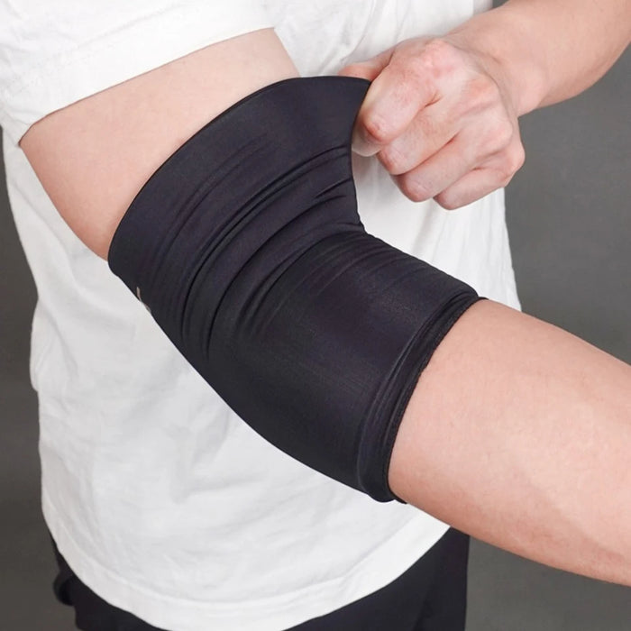 Hot & Cold Gel Elbow Sleeve Soft Touch Fabric Contoured Hydrogel Design