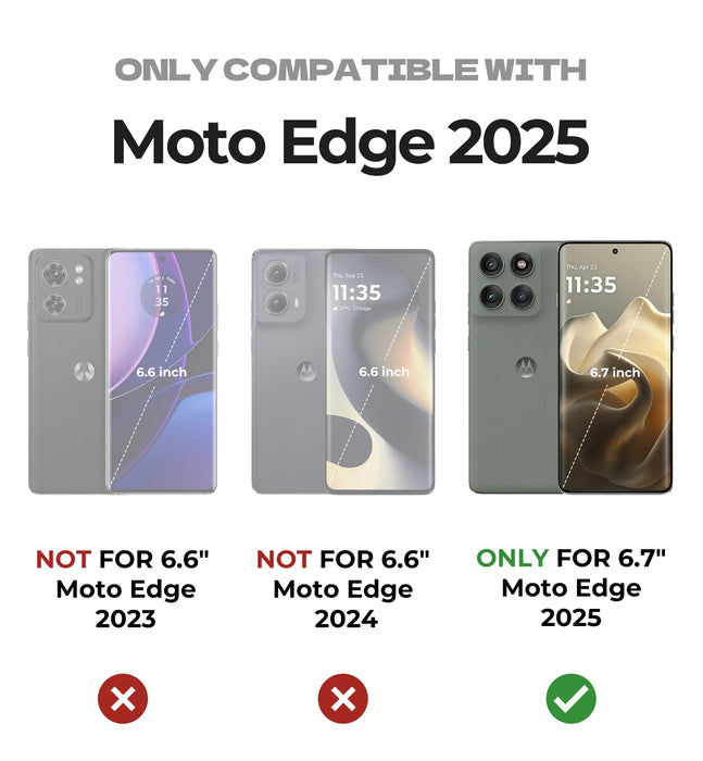 For Motorola Moto Edge 2025 Kickstand Heavy Duty Protection Shockproof Phone Case With Built-In Magnetic Slide Camera Case