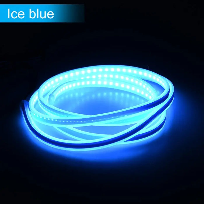 12V Led Car Hood Atmosphere Light Strip Waterproof Exterior Decoration For Headlights