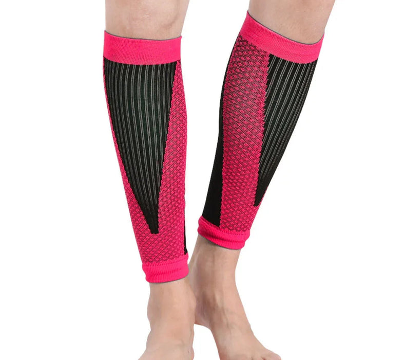 Pair of Compression Shin Guards For Soccer & Sports