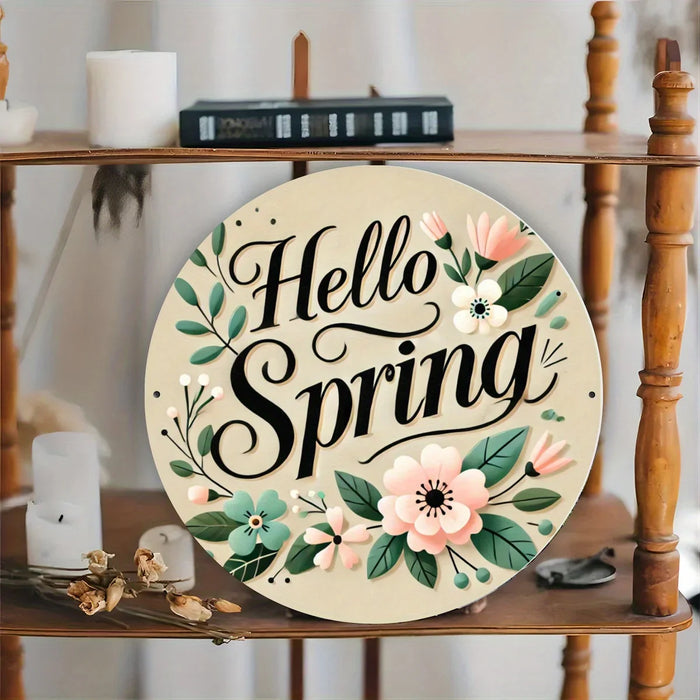 Eye-Catching Spring Farmhouse Metal Sign Charming Home Decor