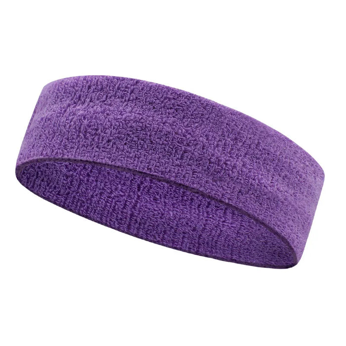 Stretchy Cotton Headband For Sports & Fitness Unisex Sweatband