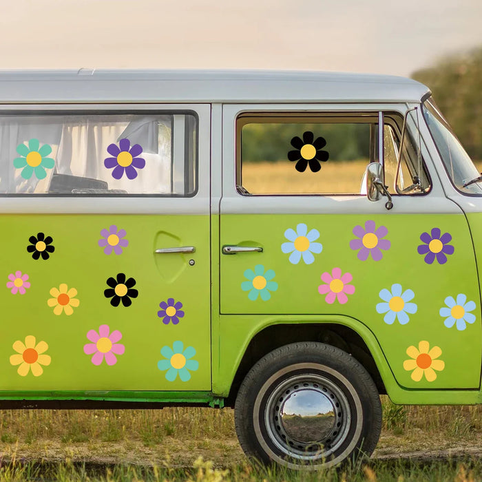 Colourful Flower Wall Stickers For Kids Room Decor